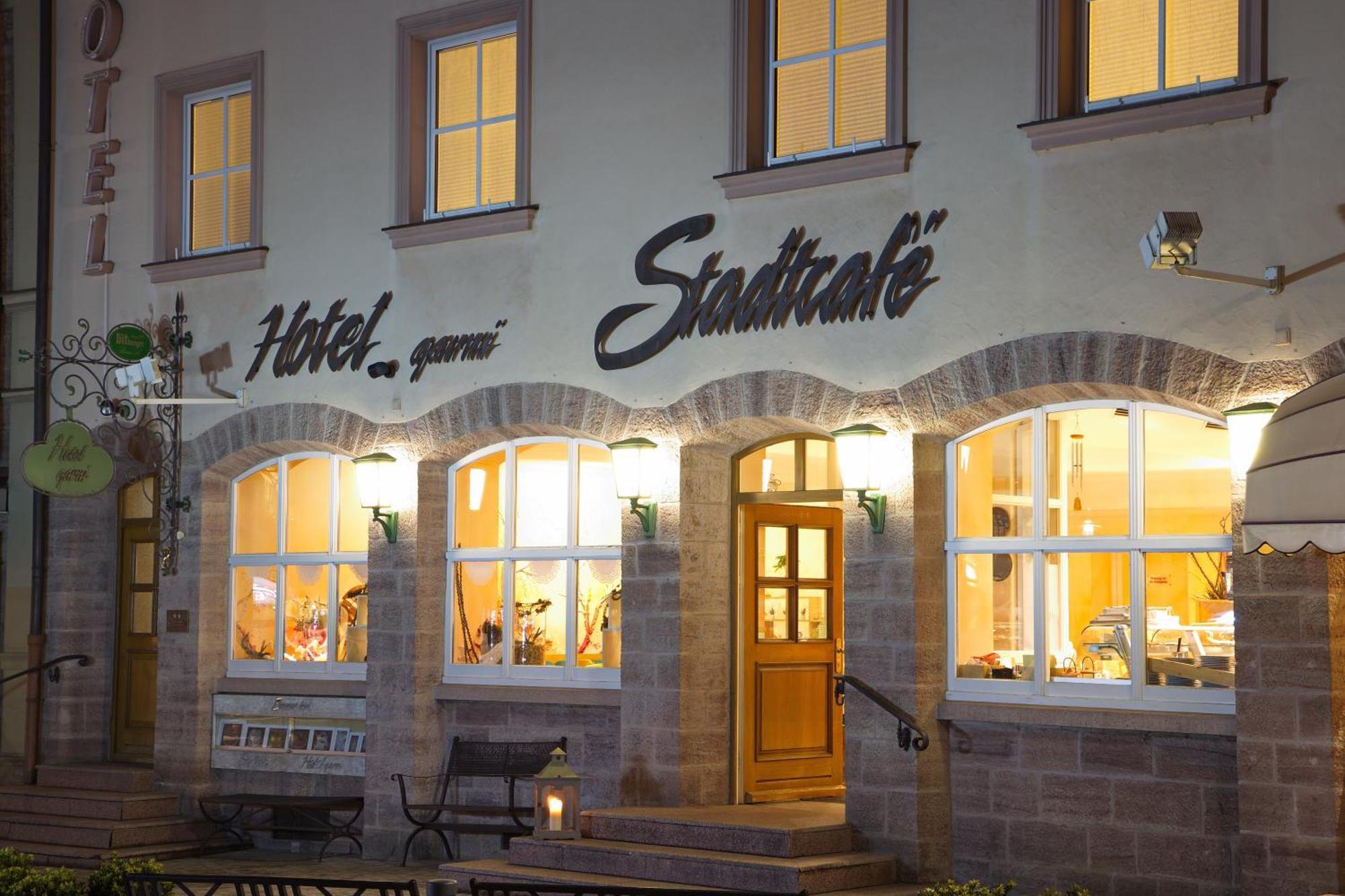 Stadtcafe Hotel Garni Hammelburg Exterior foto